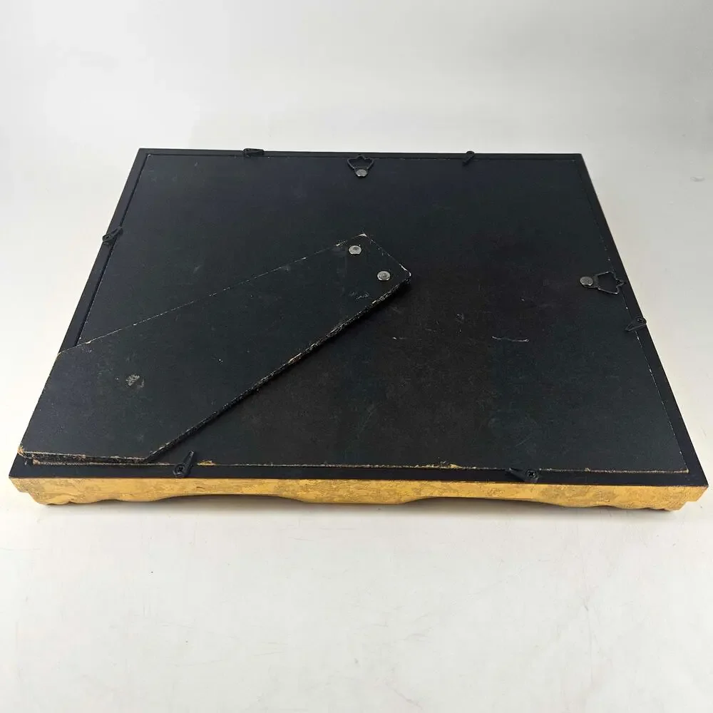Vintage Gilded gold Ornate Easel or wall hanging photo Picture Frame 5X7
